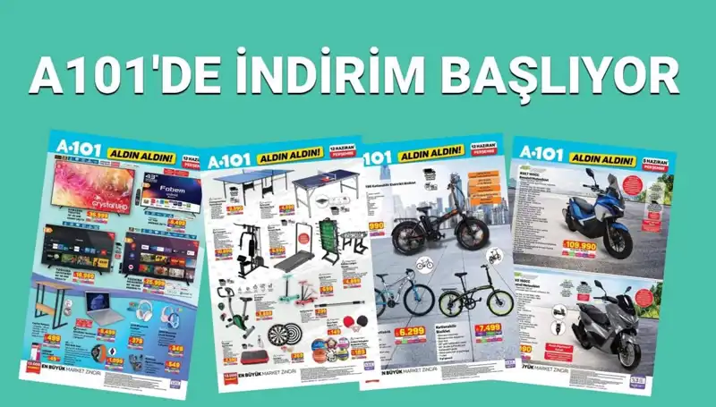 A101 12 Haziran Aktüel Kataloğu: Beyaz Eşya ve Spor Ekipmanları Sizi Bekliyor!