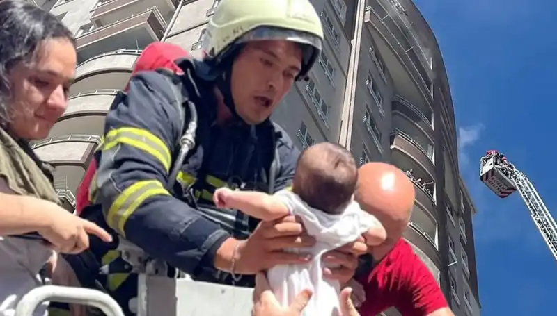 Kayseri'de 14 Katlı Binada Yangın: Korkutan Anlar ve Kurtarma Çabaları