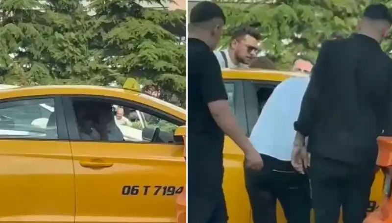 Trafikte Yaşanan Kavga: Taksi Şoförüne Yumruk Atan Sürücü Olay Yaratırken