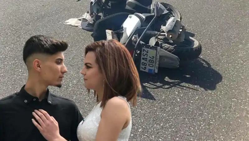 Genç Çiftin Hayalleri Motosiklet Kazasında Söndü